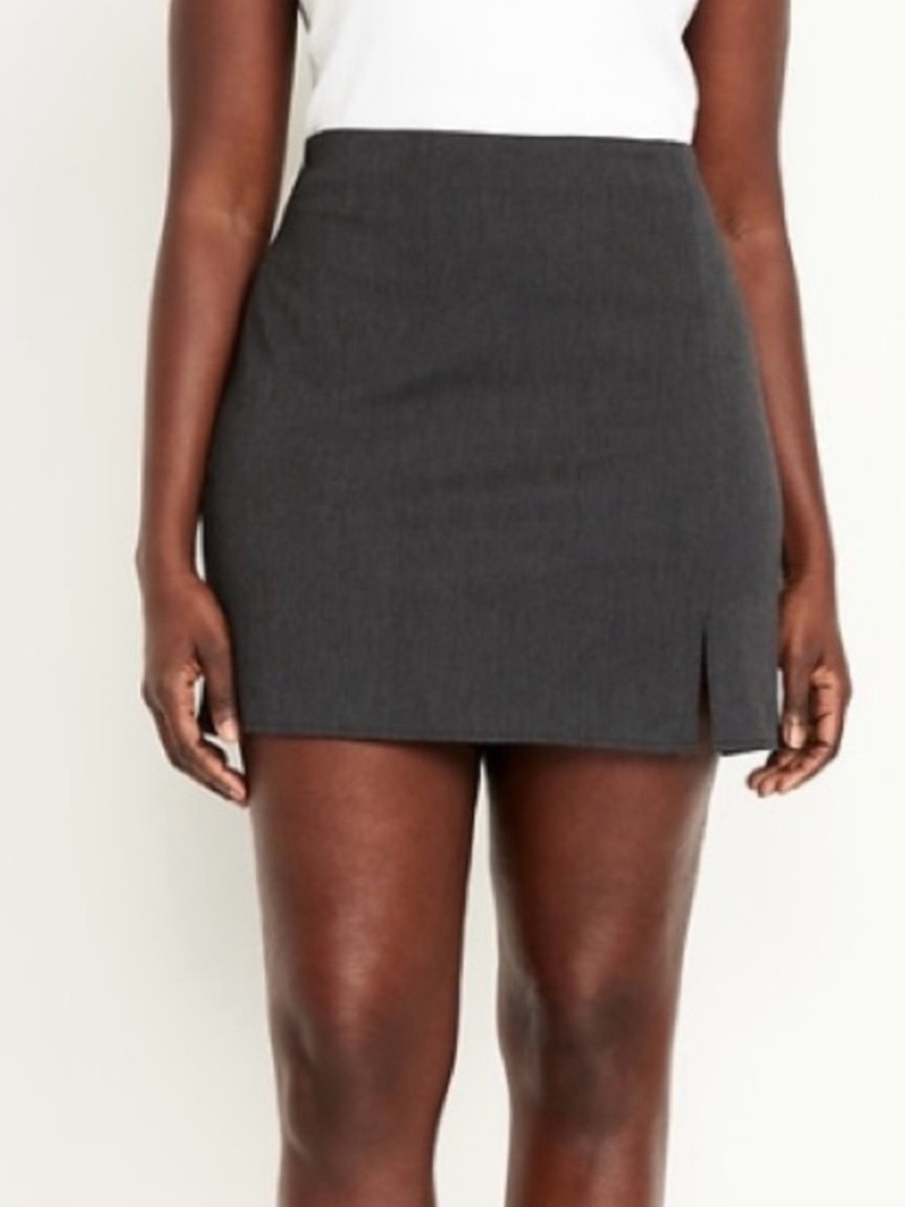 Plus size Old Navy XXL Tall charcoal mini skirt